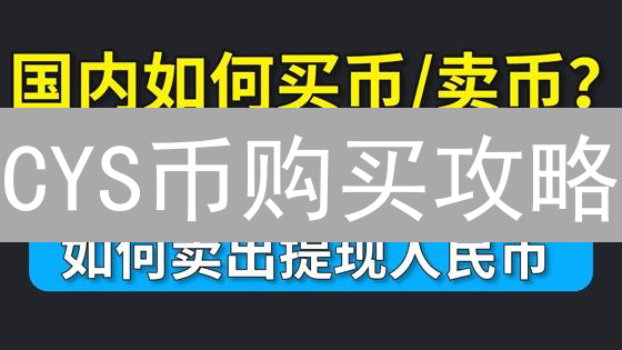 CYS币购买攻略：2024年新手快速入门指南！在哪买更划算？