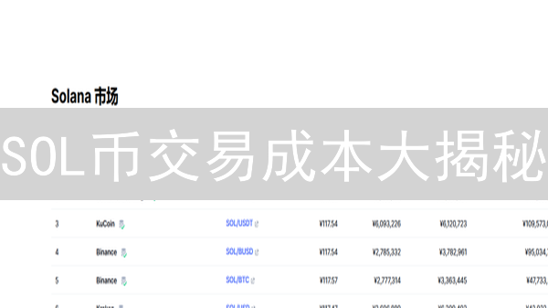 SOL币交易成本大揭秘：避坑指南与费用优化策略！